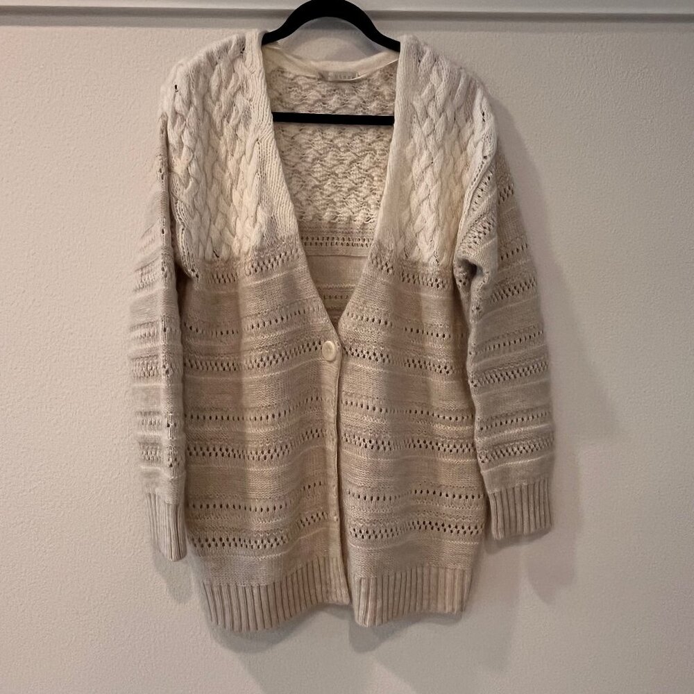 Hinge Oranate Textured Cardigan